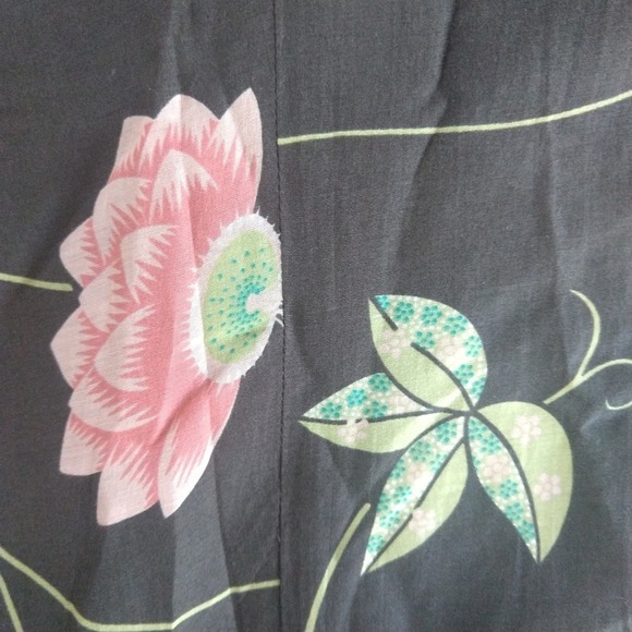 Cynthia Steffe Silk Olive Green Floral Skirt CeCe - Picture 4 of 4